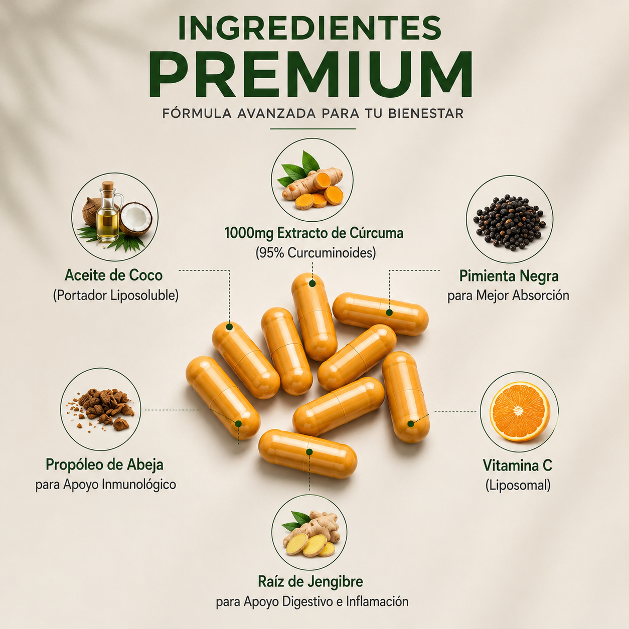 Pure Turmeric Curcumin Mayor Movilidad y Bienestar