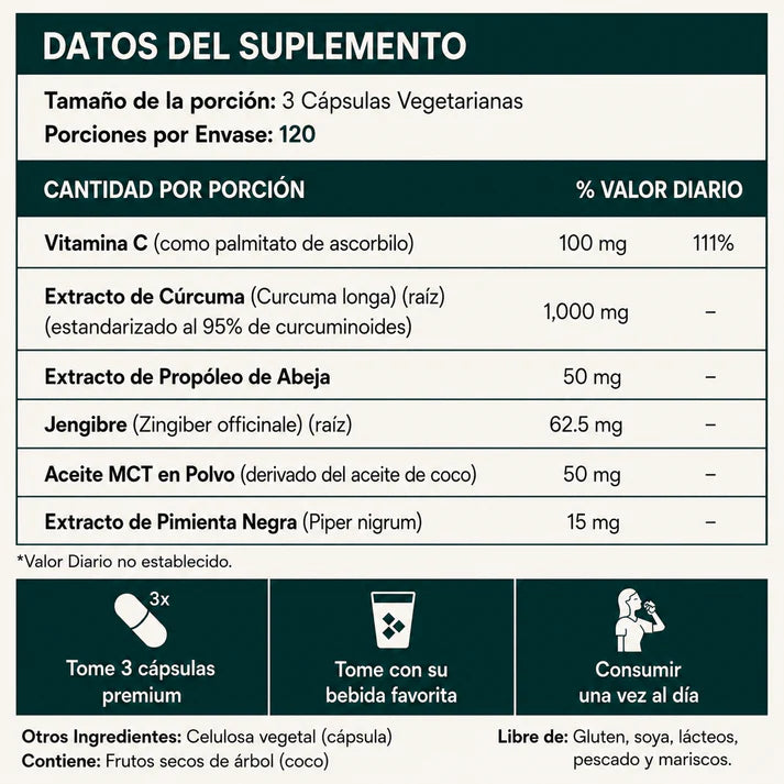 Pure Turmeric Curcumin Mayor Movilidad y Bienestar